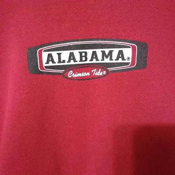 M.J. SOFFE Men’s Heavy Cotton Alabama Crimson Tide Sweatshirt Sz 2XL Retro - Picture 2 of 7